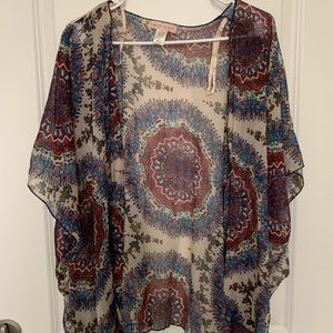 Open cardigan kimono